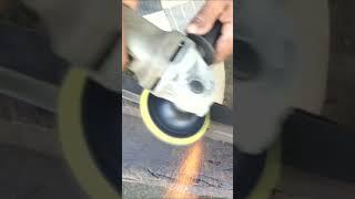 Polishing a strong knife blade with sandpaper #shorts #short #shortvideo #shortsvideo #diy #how