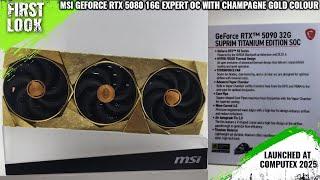MSI GeForce RTX 5090 SUPRIM Titanium Edition SOC Graphics Card Launched At Computex 2025