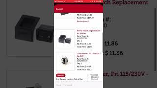 Useful features on parts town for ordering parts