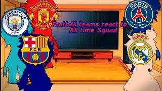 Football teams react to All Time Squad (Part 1/???)