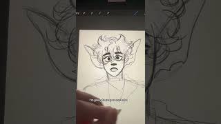 Giving the webtoon baby plot armor #artvlog #artmeme #webtoon #comic