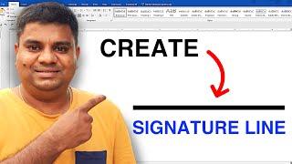 How to Create a Signature Line in Word