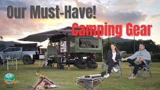 Hybrid Caravan Camp Gear & Hacks- What we WONT Leave Home Without!