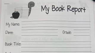 How to do a book report