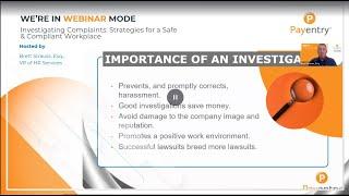 Investigating Complaints Strategies for a Safe & Compliant Workplace [Webinar]