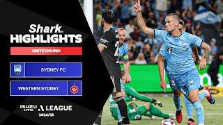 Sydney FC v Western Sydney Wanderers - Shark Highlights | Isuzu UTE A-League 2024-25 | Unite Round