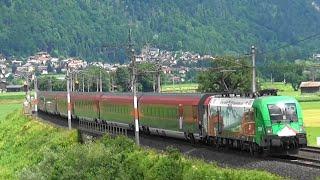 (AT) Trainspotting im Tirol, Langkampfen (Kufstein) Brennerlok, Lokomotion, Railjet-specials...