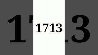 One Thousand Seven Hundred And Thirteen | Comment What is Special For You With This Number #shorts