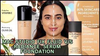 MAC Studio Fix v/s MAC Radiance Serum Foundation | Waysheblushes