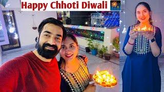 Diwali decoration comparison with Soniya  | Chhoti Diwali vlog