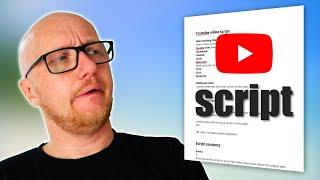 How to use scripts for YouTube videos