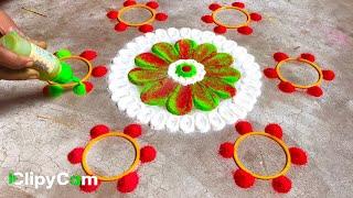 Beautiful Rangoli Design 2023 (Alpana Ritu Rangoli