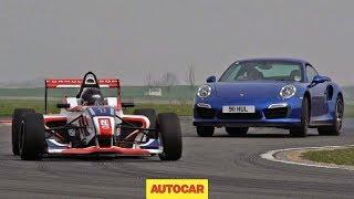 Can Porsche's 911 Turbo S outrun a Formula 4 car?