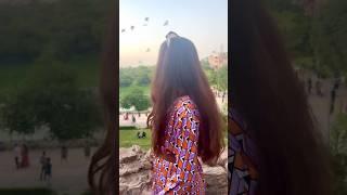 Sunset at Hauz Khas Fort️Favourite place in Delhi  #Short #hauzkhas #hauzkhasvillage