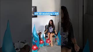 VR 3D modeling+AR workflow #arcreator #augmentedreality #3D #shorts #gravitysketch #realitycomposer