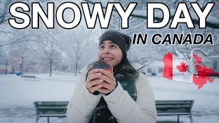 Snowy Day In Toronto, Canada| December 2021️  Chill Day in my Life | Life in Canada