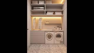 2024 modern small space Laundry room design ideas