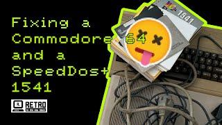 Fixing a Commodore 64 (breadbin, orange keys) with a SpeedDos+ 1541