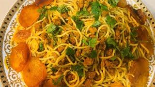 Persian Soya Bean Spaghetti | A Healthy Pasta Dish| Persian Flavor Twist”