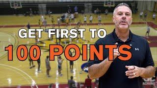 "100 Point"  Basketball Team Shooting Drill