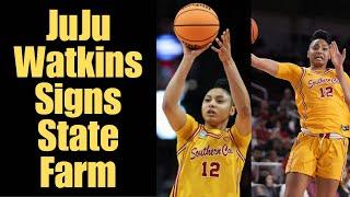 JuJu Watkins Lands Major NIL Deal with State Farm – Can She Beat Caitlin Clark’s Record?