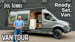 The MOST Pet Friendly Custom Camper Van I’ve Ever Toured!     