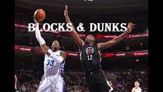 BLOCKS AND DUNKS Philadelphia Sixers vs LA Clippers