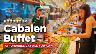 Food Tour of CABALEN PLUS BUFFET | Affordable Eat-All-You-Can Filipino Dishes! | FOOD & PRICES