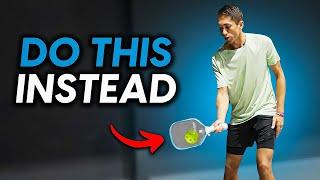 Pro Pickleball Players NEVER Slice Their Returns Anymore. Here's Why!