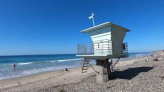 A walk along Torrey Pines Beach, San Diego, California, USA