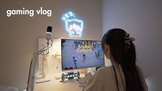 gaming vlog  desk makeover, divoom times gate unboxing, lamomo neon sign