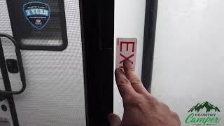 RV emergency exit window operation - Country Camper