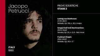 Piano FVG 2023 - Prove Solistiche / Stage 2 - Jacopo Petrucci