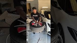 Wrapping Forgiato Wheels for Chevy Corvette C8 