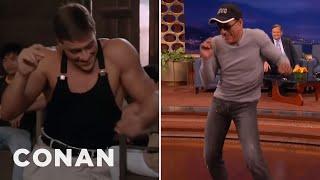 Jean-Claude Van Damme Recreates His “Kickboxer” Dance Scene | CONAN on TBS
