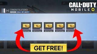 CLAIM 10 FREE GOLD CRATE COUPONS - COD MOBILE