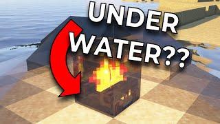 The Surprisingly Realistic Physics of Minecraft Campfires... #shorts