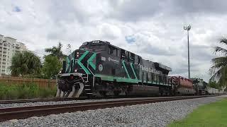 FEC Freight Train 206-17 With Toots And Grupo Gevos At Boynton Beach 9-17-24