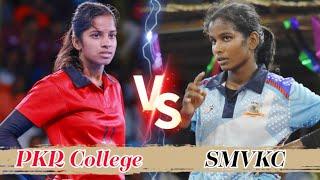 Semi Final - PKR College vs SMVKC Oddanchatram | Vellakovil Girls Kabaddi Match 2024