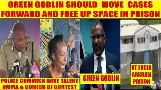 St. Lucia's Min Home Affairs  Mr. One Foot Peggy - Arkham Bordelais Prison  Green Goblin Connection.