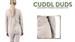 Cuddl Duds Thermal Top - Crew Neck, Long Sleeve (For Women)