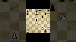 White wins with precise moves and a skillful middlegame, ending in checkmate #1minutechess #chess