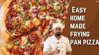 ഓവൻ വേണ്ടാത്ത പിസ്സ റെസിപ്പി | How to Make Pizza at Home Recipe in Malayalam