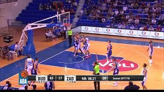 Luka Božić reaches double-double in his ABA League debut (Budućnost VOLI - Zadar, 30.9.2017)