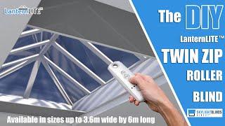 Twin ZIP Large Roof Roller Blind