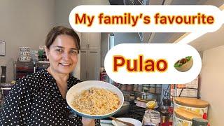 Special pulao for lunch  #pulaorecipe #desilivingincanada #rubyjaved