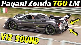 Pagani Zonda 760 LM Roadster -  SCREAMING V12 N/A Engine Sound! - Exclusive Hypercar on Track