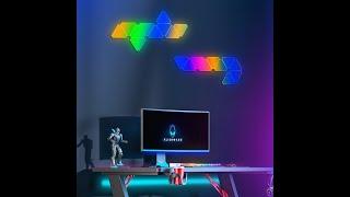 DIY Wall Light LED Honeycomb Triangle Quantum Light For Computer Game Bedroom Decoration