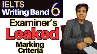 IELTS Writing Band 6 - Examiner's Leaked MARKING CRITERIA By Asad Yaqub