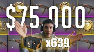 Opening 639x Weapon Case 1 ($75,000 CS2 Case Opening)